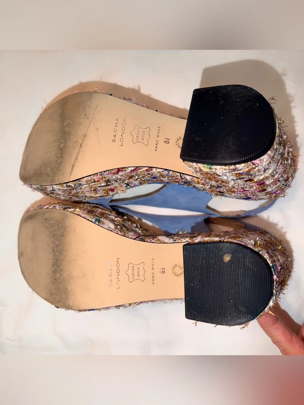 Sacha London Isla Sky Kid Suede/Paris Women’s Size 8.5